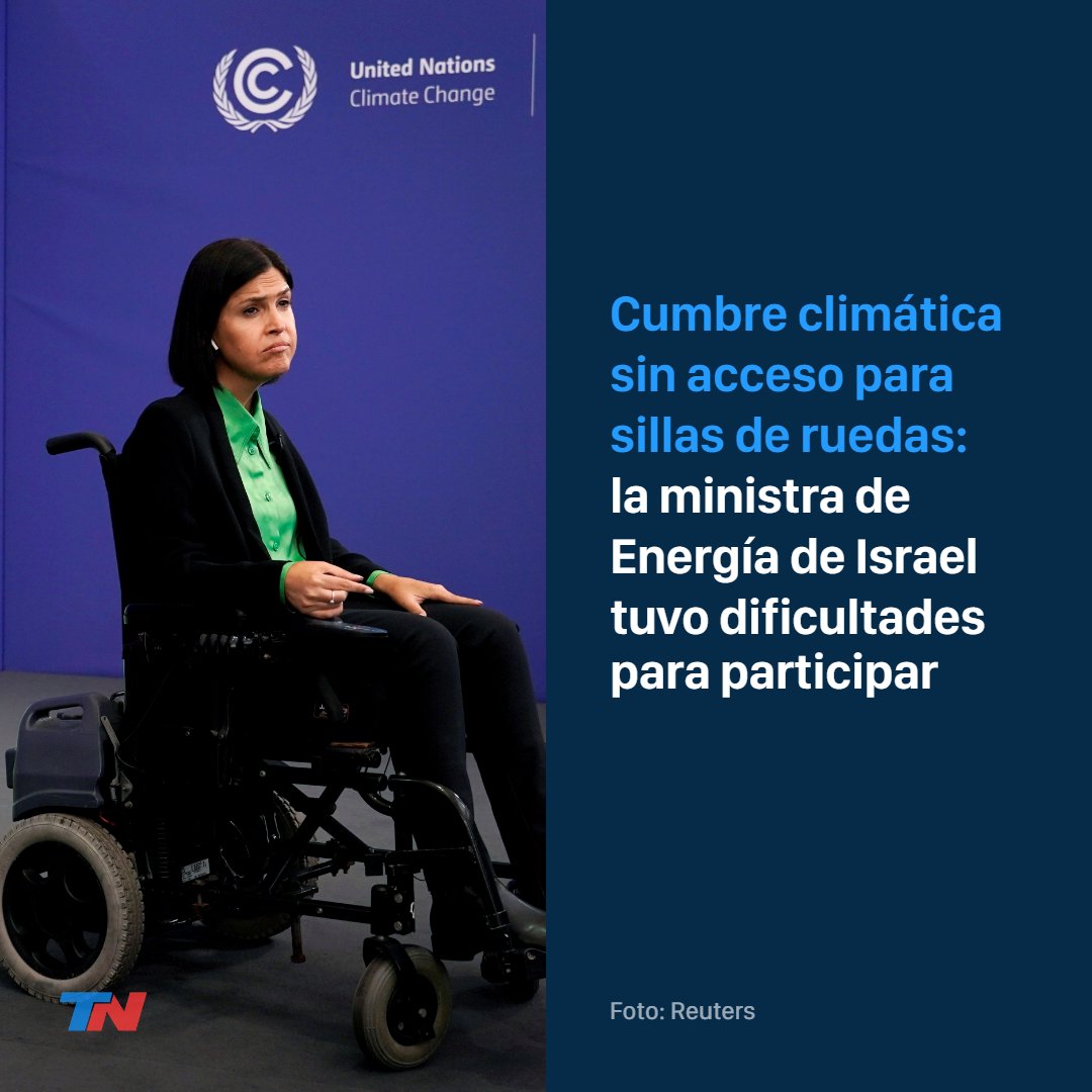 todonoticias's tweet photo. La inclusión, una asignatura pendiente

Karine Elharrar, la ministra de Energía israelí, viajó a Glasgow a participar de la cumbre climática y le hicieron vivir un momento incómodo: cuando llegó al edificio, se encontró con que no había una rampa para ingresar 

#cop26 https://t.co/FLpu56TCNs