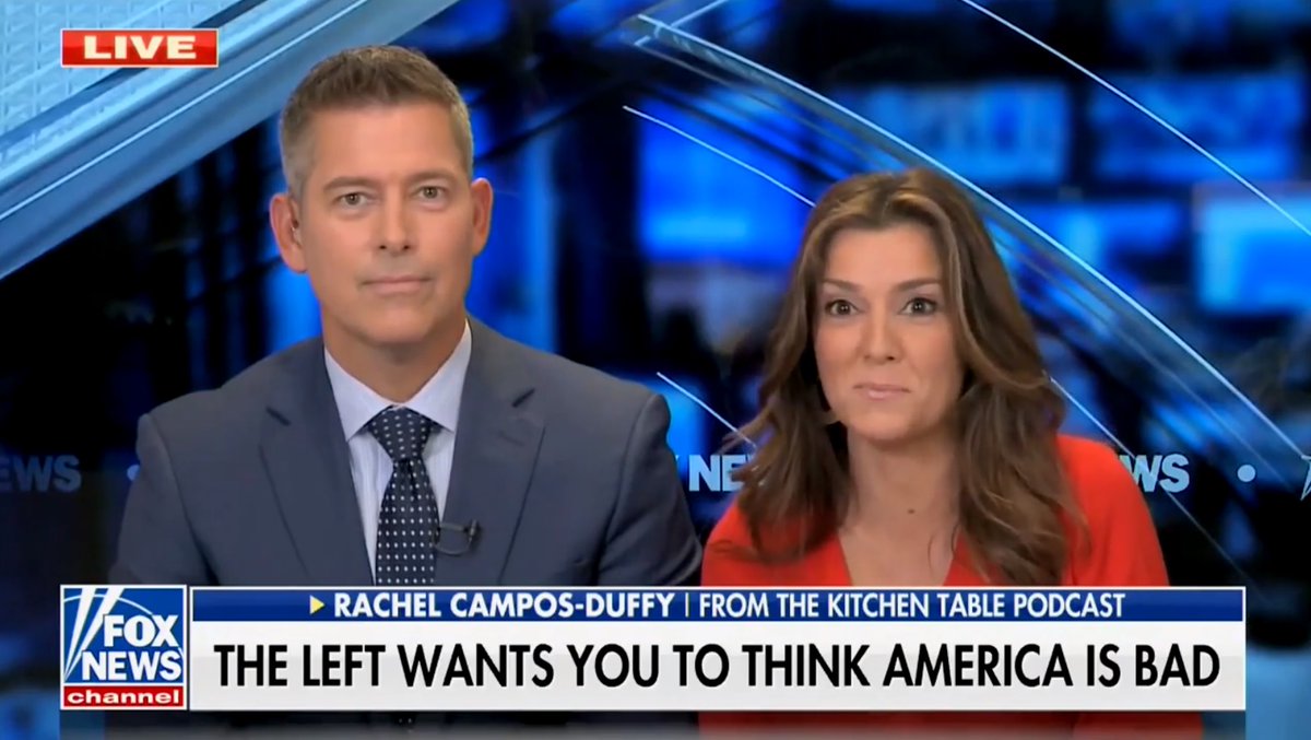 BenMeyer715's tweet photo. Former Congressman @SeanDuffyWI spoke about his view of Native American history: burning villages, raping women, scalping people.

Wife @RCamposDuffy blamed current gov't dependency and alcoholism.

Those comments made the @_IllumiNatives CEO “sick.”

https://t.co/fZxAyQUp6q https://t.co/QDntiAacJO