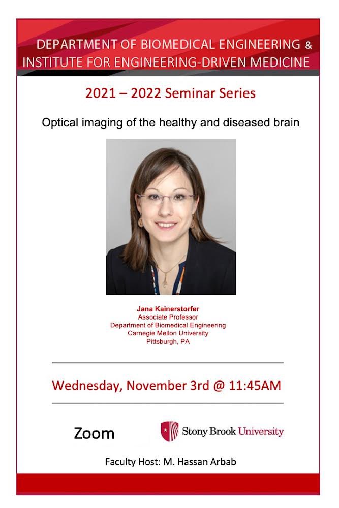 bmestonybrook's tweet photo. Please join us for our next seminar.
Zoom Meeting ID: 924 2694 5093
Passcode: 507750 #bmesbu #ceasengineers #bmeseminarseries https://t.co/WAir8I2pxA