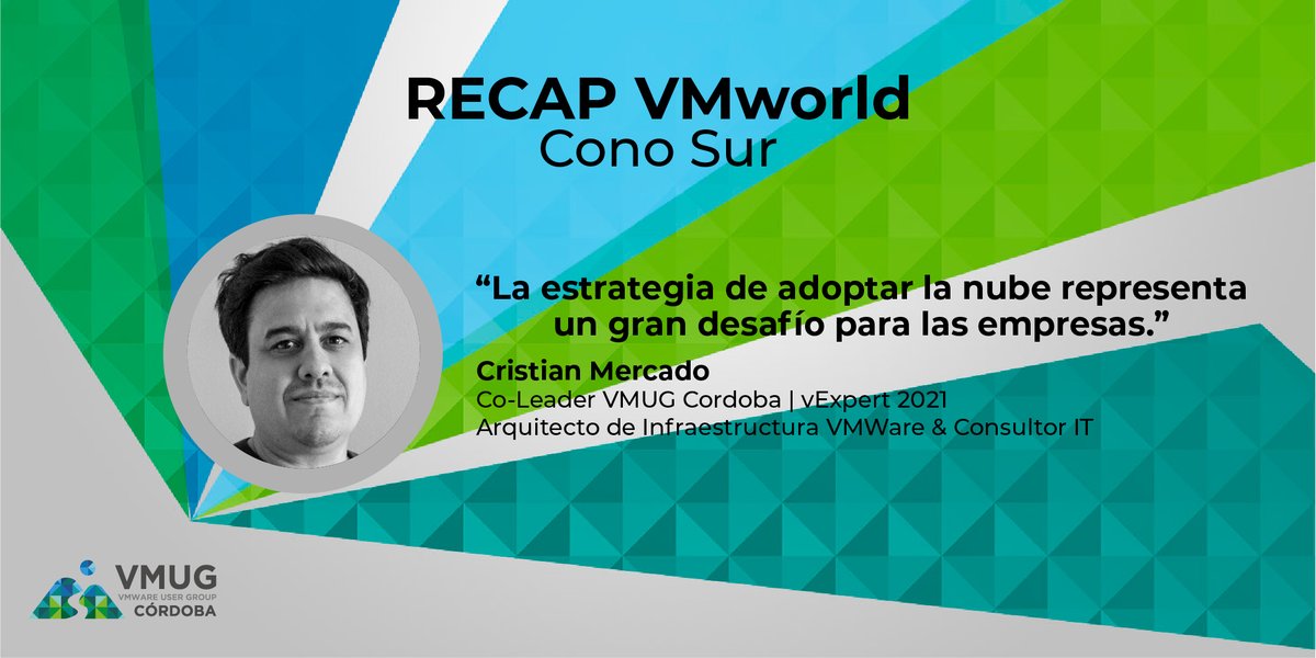 "𝐋𝐚 𝐞𝐬𝐭𝐫𝐚𝐭𝐞𝐠𝐢𝐚 𝐝𝐞 𝐚𝐝𝐨𝐩𝐭𝐚𝐫 𝐥𝐚 𝐧𝐮𝐛𝐞 𝐫𝐞𝐩𝐫𝐞𝐬𝐞𝐧𝐭𝐚 𝐮𝐧 𝐠𝐫𝐚𝐧 𝐝𝐞𝐬𝐚𝐟í𝐨 𝐩𝐚𝐫𝐚 𝐥𝐚𝐬 𝐞𝐦𝐩𝐫𝐞𝐬𝐚𝐬." by <a href="/cristrmercado/">Cristian Mercado</a>  
👉 linkedin.com/feed/update/ur… 

#VMworld #vexpert #vmug #vmugcordoba #vcommunity #vmware <a href="/MyVMUG/">VMware User Group</a> #vmworldrecap