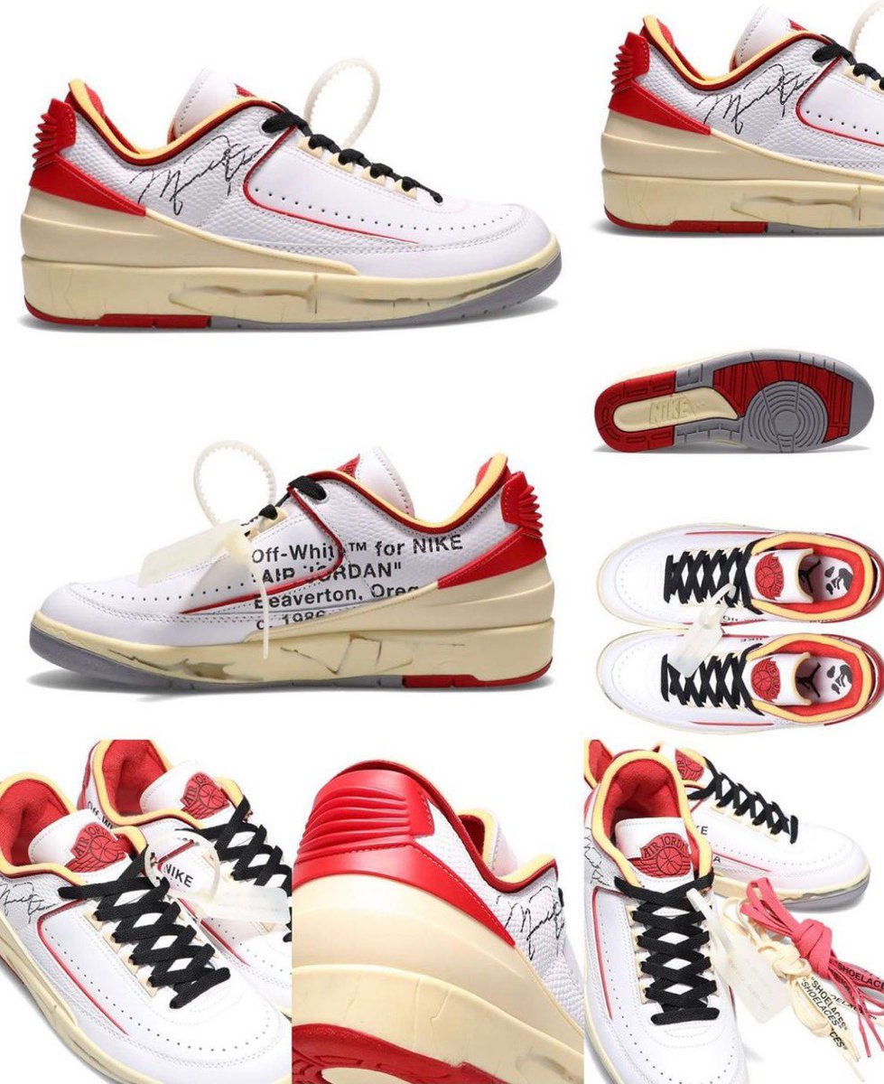 Off-White™ × Nike】Air Jordan 2 Retro Low SP Detailed Look