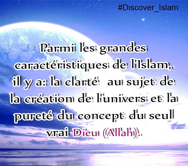 Success Among The Great Features Of Islam Clarity About The Creation Of The Universe And The Purity Of The Concept Of The One True God Allah France Franceinfo Passanitaire Prixgoncourt