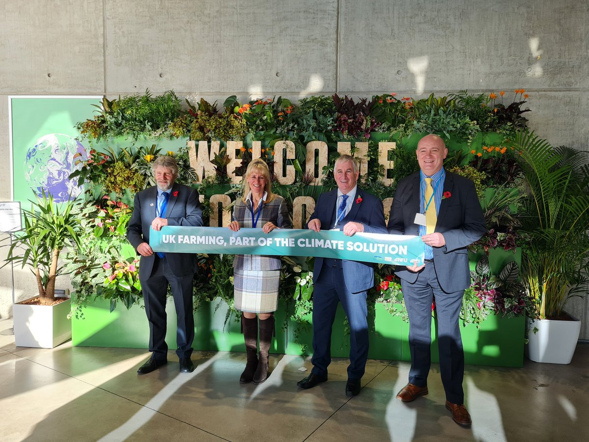 “We want agriculture’s role in taking action on climate change while producing for the future, to be widely recognised at #COP26 and beyond.”

The UK farming unions are clear that farming is part of the climate solution #FarmersDay