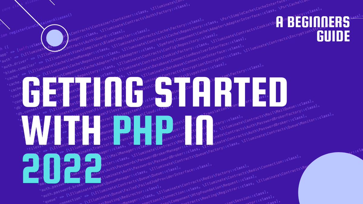 themsaid's tweet image. If you&apos;re learning PHP, or want to refresh your knowledge, we&apos;ve put together this guide to PHP in 2021/2022.

It explains:
- Variables &amp;amp; Data Types
- Functions
- Control Structures
- Object-Oriented Programming
- Enums
- Frameworks

Check it out 🤟🏽

youtu.be/YrWXClIMph4