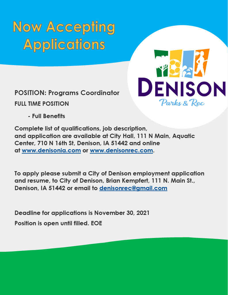 Denison,IA Parks & Rec tweet media