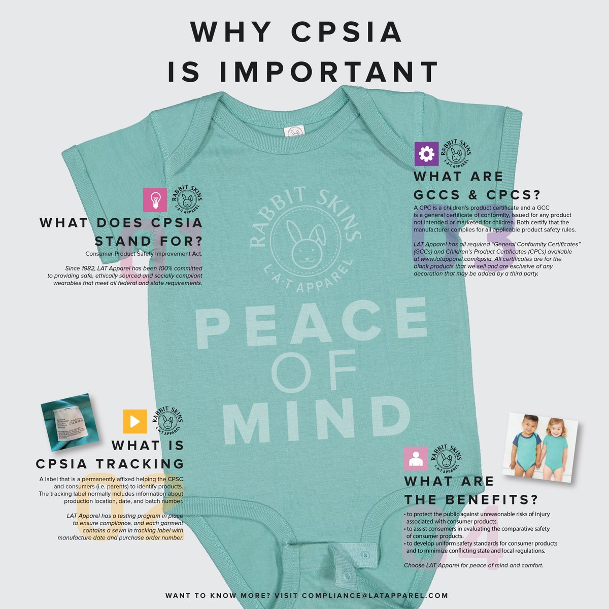 LAT_Apparel's tweet photo. Rabbit Skins is #CPSIA Compliant, ensuring safety and comfort for your little ones.
https://t.co/Wl9rb8EEEP https://t.co/IwgqYjMLqu