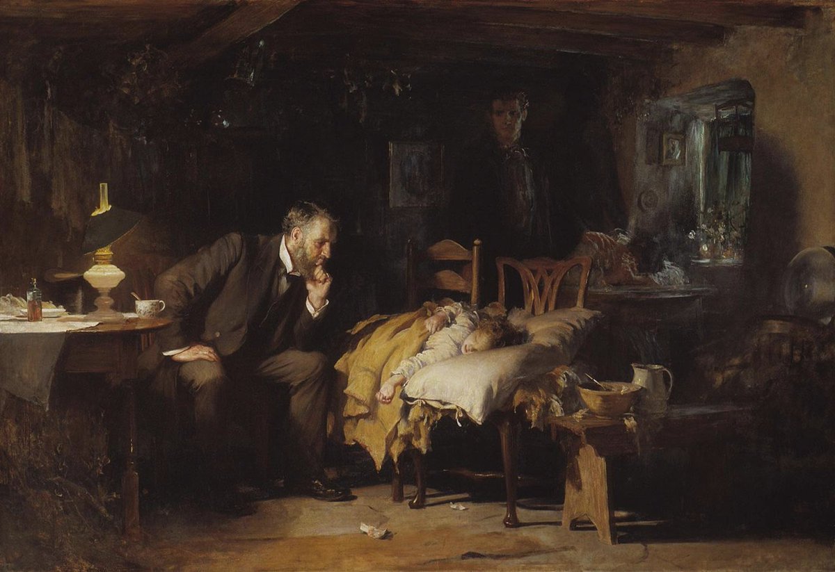 Like so many before me, as I gazed upon “The Doctor” by Sir Luke Fildes, painted in 1891, I felt its story, its message, resonate.

It moved me to write.

So write I did.

“The Doctor,” 3/10/20.

x.com/therealdoctort…