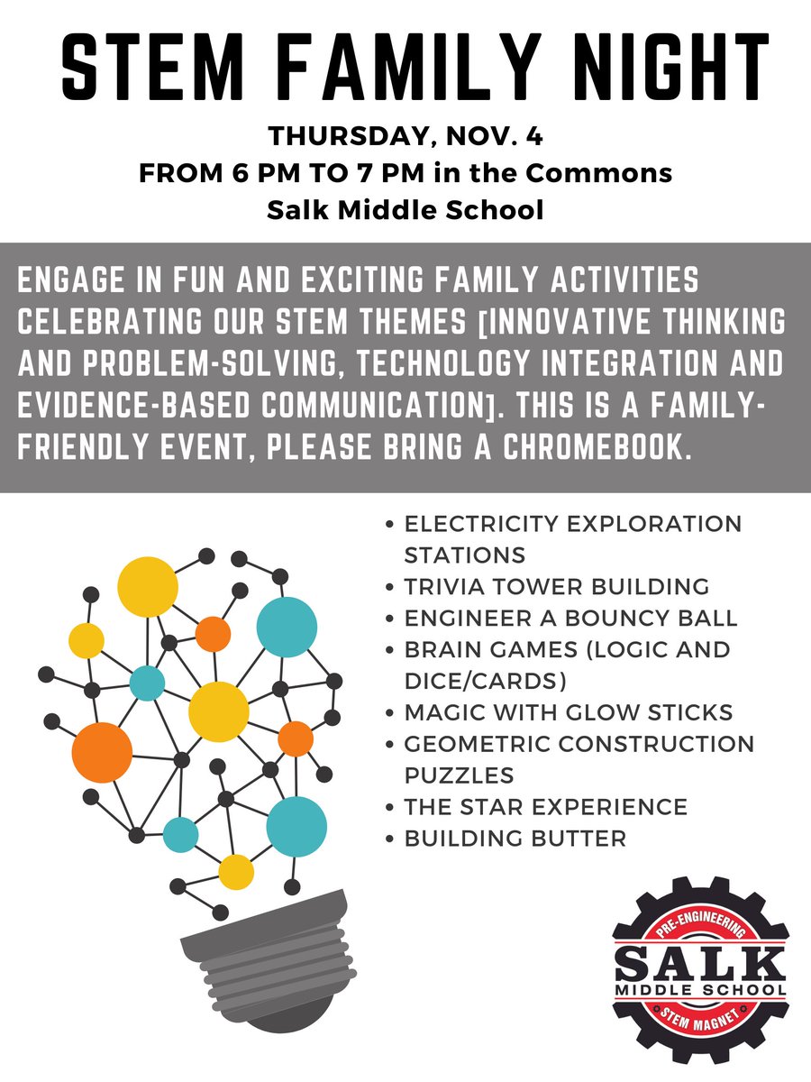 STEM Family Night is launching tomorrow--Thursday from 6-7 PM. We have many great, family-friendly activities celebrating all things STEM! <a href="/ISD728/">ISD 728</a>