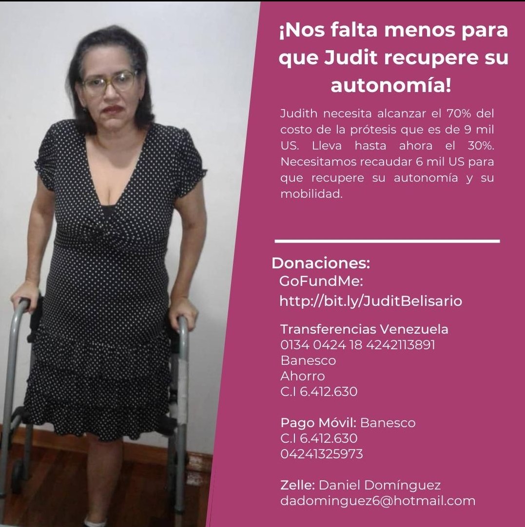 ChuoTorrealba's tweet photo. Esa es Judit Belisario. Docente toda su vida, está jubilada pero sigue trabajando en proyectos educativos con ONG's que impulsan una educación transformadora en niños, niñas, adolescentes y maestros. Necesita nuestra ayuda. Y mucha, mucha gente necesita que recupere su movilidad: https://t.co/it5UTmKFBv