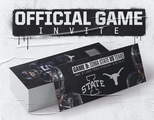 Thank You <a href="/DerekHoodjer/">Derek Hoodjer</a> and <a href="/CycloneFB/">Iowa State Football</a> for the game day invite. Can’t wait to come up this weekend to see the Cyclones take on Texas. #chaingang #hornsdown #cyclONEnation