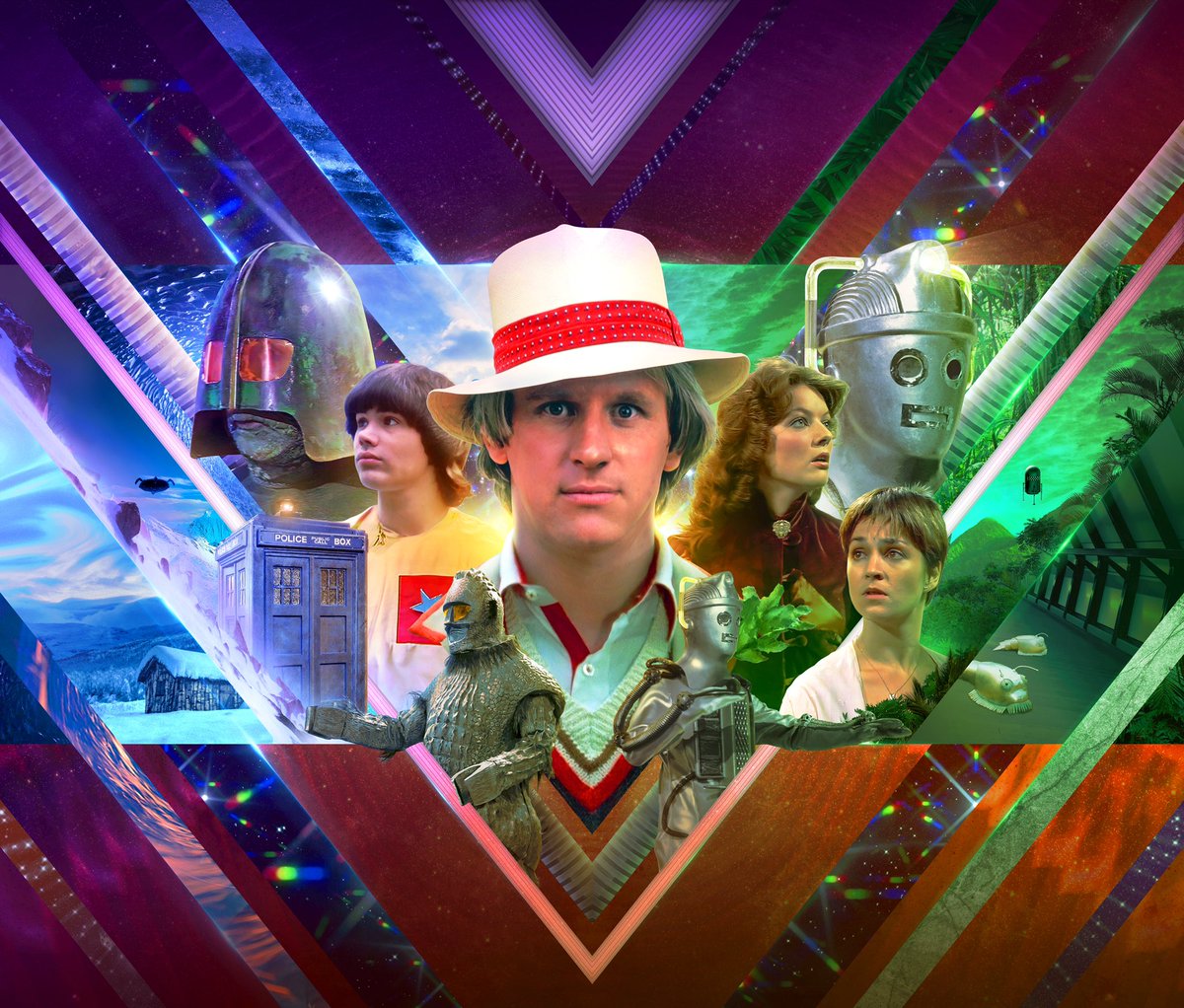iamryanaplin's tweet photo. Latest Artwork from me!! @bigfinish are celebrating the 40 anniversary of the 5th Doctor with this release… FORTY - Volume 1, due fro release January 2022! 
#DoctorWho #PeterDavison #IceWarriors #Cybermen #Cybermats https://t.co/K3B8Sv9YUF