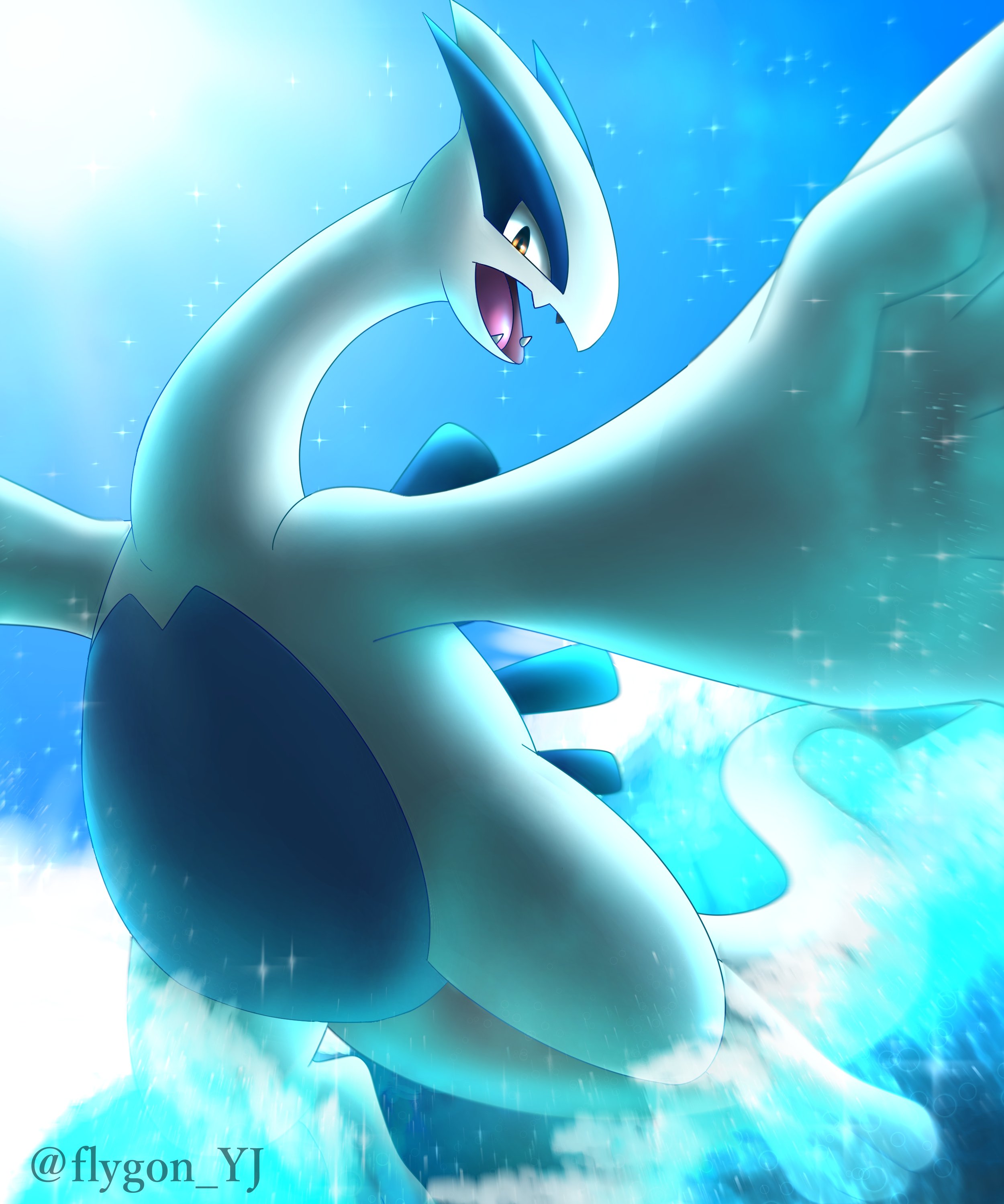 ゆじゅ ルギア ポケモンイラスト ルギア Lugia T Co Tqipf1jhyj Twitter