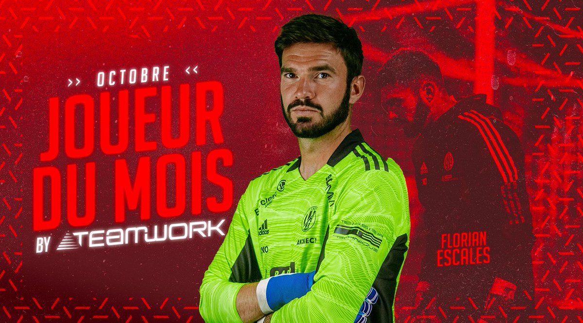 🥇 Vous avez été plus de 1000 à voter et vous avez élu 𝗙𝗹𝗼𝗿𝗶𝗮𝗻 𝗘𝘀𝗰𝗮𝗹𝗲𝘀 joueur du mois #Teamwork d’Octobre avec 32% des voix.

🥈 Bissenty Mendy - 30% 
🥉 Godson Kyeremeh - 25% 
⭐️ Ahmed Kashi - 13% 

#GoReds 
#FCAnnecy