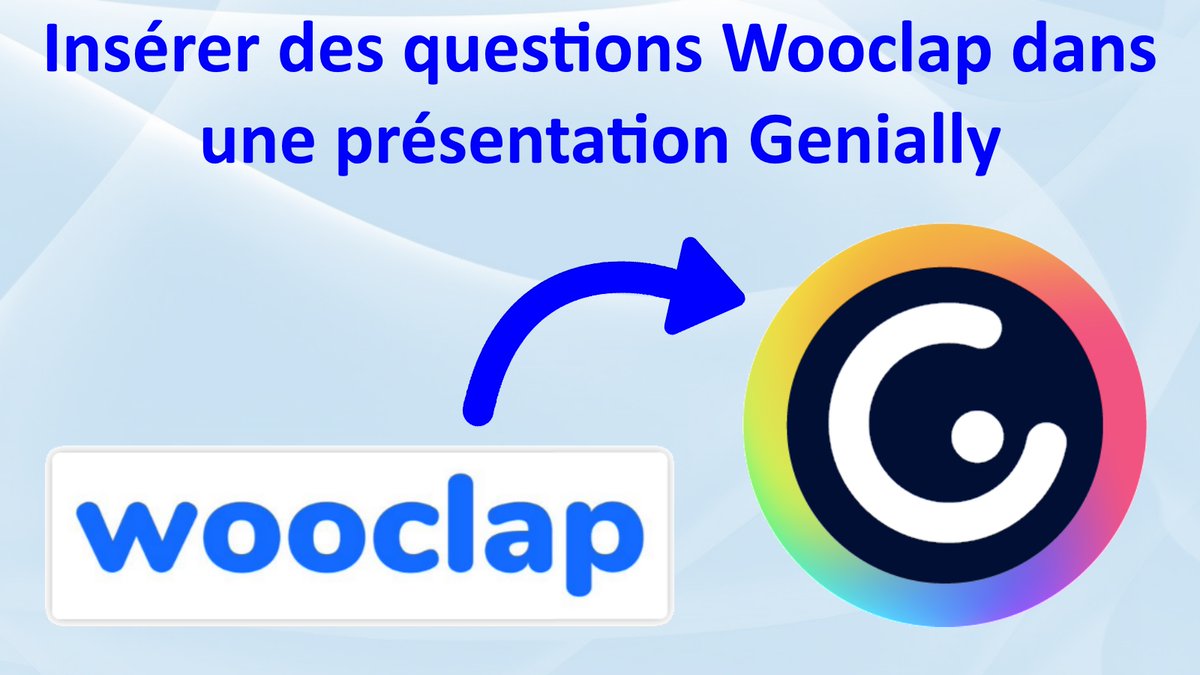 Tuto : insérer des questions Wooclap dans une présentation Genially en synchrone, en récupérant les résultats nominatifs. Procédure complète expliquée. Genially pour illustrer et Wooclap pour une participation active = une belle combinaison. 😃 youtu.be/oIHRCu509AA