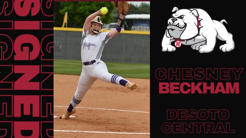 holmesathletics's tweet photo. SOFTBALL: Chesney Beckham of Desoto Central has signed with the Lady Bulldogs for 2022-23. Welcome to Bulldog Nation! https://t.co/0CQjRHvN2C