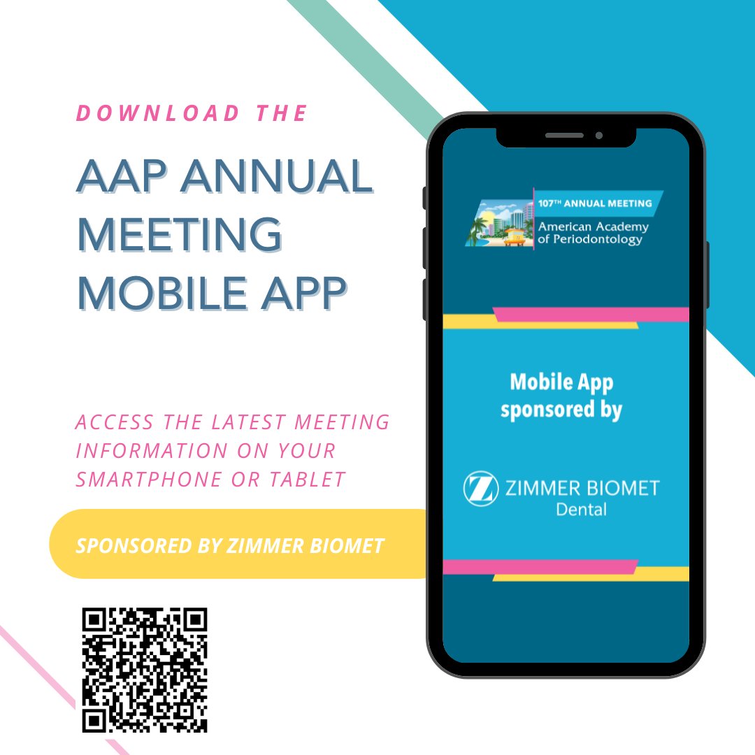 AmerAcadPerio's tweet photo. The 2021 Annual Meeting mobile app is ready to download for smartphones and tablets! Manage your schedule, connect with colleagues, and receive up-to-date information. Download the mobile app by visiting https://t.co/iIjefIo0xC or by visiting your device’s app store. #PerioAM21 https://t.co/KhNz1ZodrY