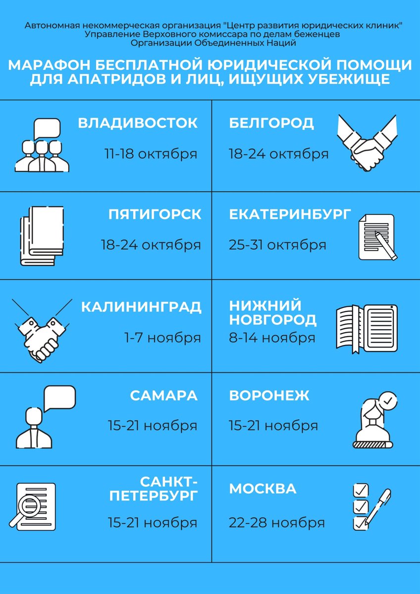 lex63_ru's tweet photo. С 15 по 21 ноября Юридическая клиника Самарского университета проведет дистанционный Марафон бесплатной юридической помощи
https://t.co/aihfOtpdEz https://t.co/yymy3aNNjX