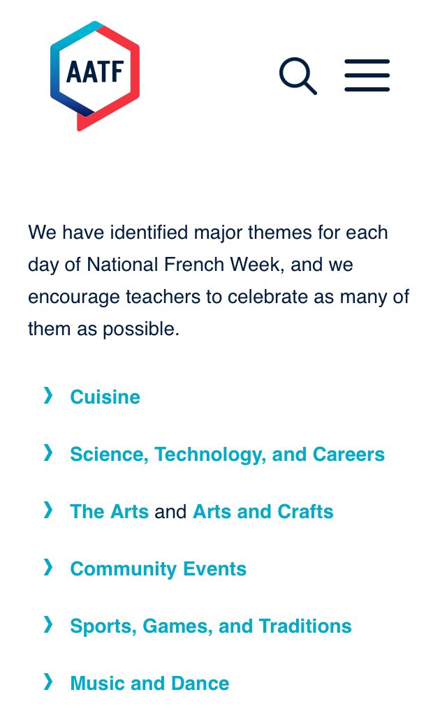 AATFrench's tweet photo. https://t.co/DRRIagbBun
Ça commence aujourd’hui! Share your #NationalFrenchWeek activities on Twitter or Instagram (@aatfrench) &amp; with our hashtag:  #NationalFrenchWeek Amusez-vous bien!#langchat https://t.co/l3vtsuyht6