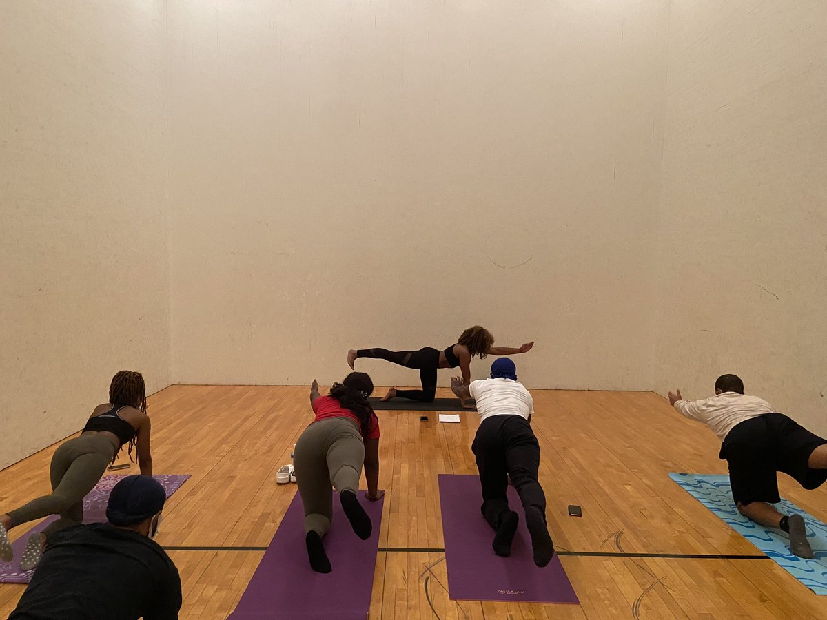 PreaJackson's tweet image. We had our first event yesterday, “Trap and Yoga “! Huge shoutout and Thank You to @AshleyjaAkin for leading the class and to everyone that came out! It was a very great experience! Stay tuned for what we have instore! 💚🖤🤍