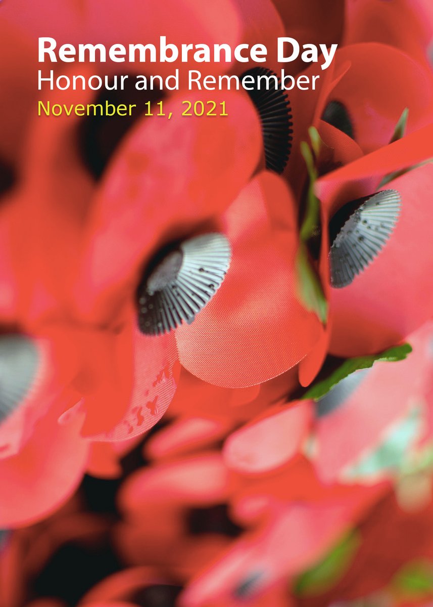 Remembrance Day is a day for all Canadians to remember the people who served and sacrificed for our country. It is a day we encourage everyone to pause, to give thanks and to remember.

Our office will be closed on Nov. 11.

#LestWeForget | #RemembranceDay