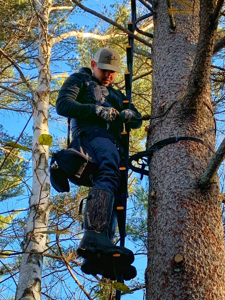deerhuntingmag's tweet photo. Hanging any last-minute stands this week? 🌳 Please stay safe and stay strapped in from the time you leave the ground until you're done with the work. We'd like to hear all your success stories! #treestandsafety https://t.co/3NaD85H5g9