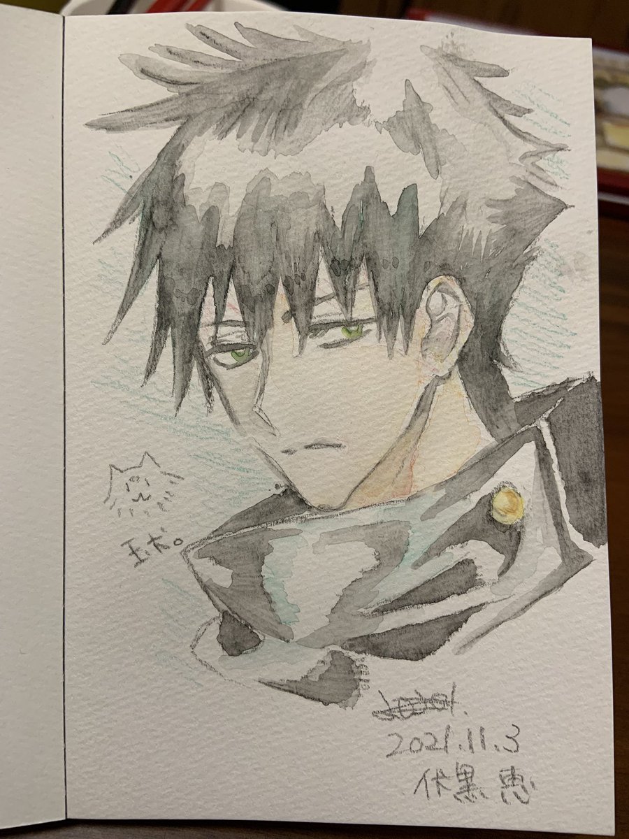 友達の家で遊んだ水彩色鉛筆
虎杖はツンツン髪描くのむずくて釘崎にした 