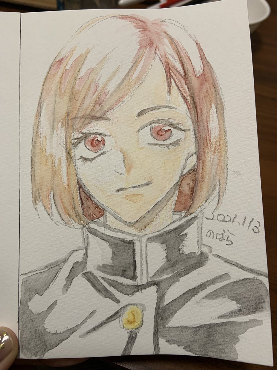 友達の家で遊んだ水彩色鉛筆
虎杖はツンツン髪描くのむずくて釘崎にした 