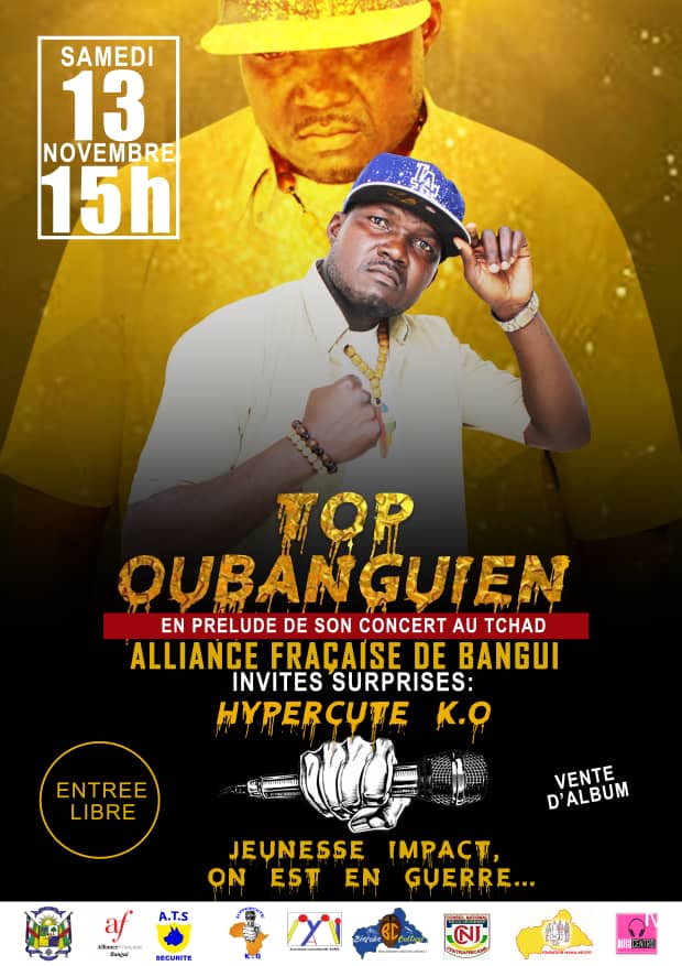 AFBanguiRCA's tweet photo. Concert et Théâtre pour 2 spectacles accueillis samedi 13 novembre prochain dès 15h avec la complicité de l'Alliance française
🎶 Top Oubanguien avant son concert au festival #NDJAM 15ème édition
🎭 "Trésors cachés" par le Réseau africain des Femmes Artistes
Venez nombreux ! https://t.co/I6nq79rp9b