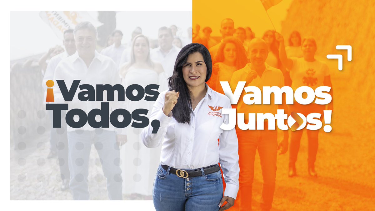 ¡Llegó la hora! 

#VamosTodosVamosJuntos, solo así se ganan las batallas y se combate a la injusticia.🍊

De la mano vamos a llegar juntas y juntos a la Presidencia Municipal de Tlaquepaque, lo bueno tiene que continuar. 🙌🏽

¡No te voy a fallar! 🦅