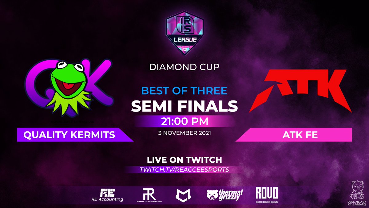re_acce's tweet photo. Semi-Finals of the Iris League Diamond Cup Tonight at 7pm!
Tune in to support @omnius_gaming vs @dnmkgg at 7pm and @ATKesportsGG vs @Qualitykermits at 9pm! Who will advance to the Finals!?!
Stream link: https://t.co/AT1W6Dt2hN
#iris #femalecsgo #reacce #girlpower #SAesports #csgo https://t.co/ff9oPpL3bv