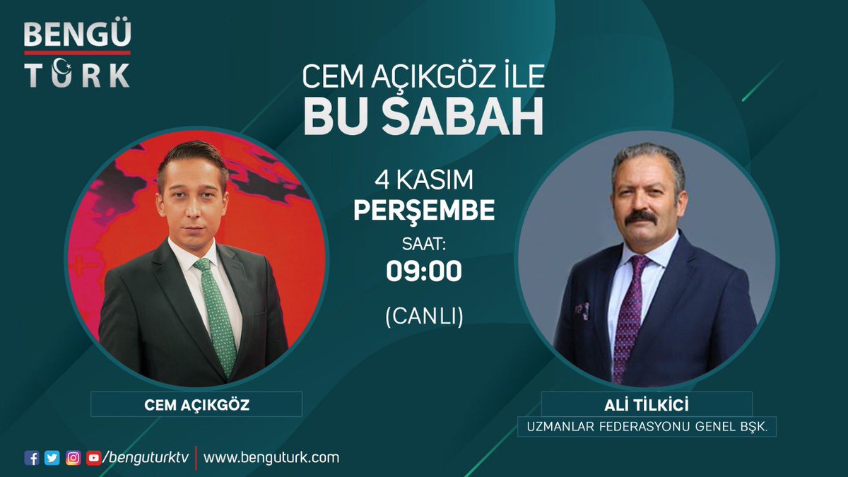 alitilkici38's tweet photo. 4 Kasım 2021 Perşembe günü @benguturktv de saat 09.00 da Sayın @cemacikgozz ün proğramına canlı yayın konuğu olacağız
Uzman Çavuşlarımızın mağduriyetleri ve çözümleri konuşacağız
Vatan Millet için Can veren yiğitleri konuşacağız
Takip edip,soru ve yorumla katkılarınızı bekleriz https://t.co/L3mfHVZ8y3