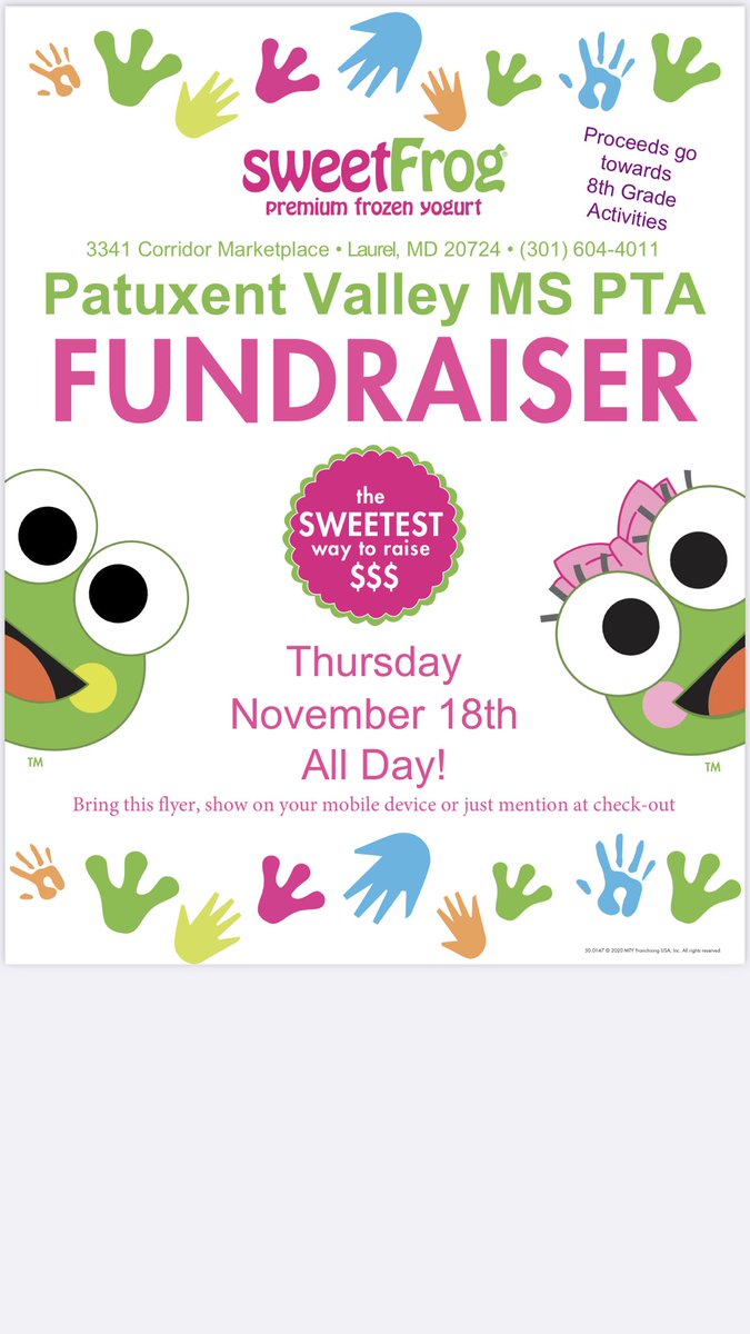 hcpss_pvms's tweet photo. Support our upcoming fundraiser! Proceeds will go towards 8th grade activities. https://t.co/71sHuvWZ46