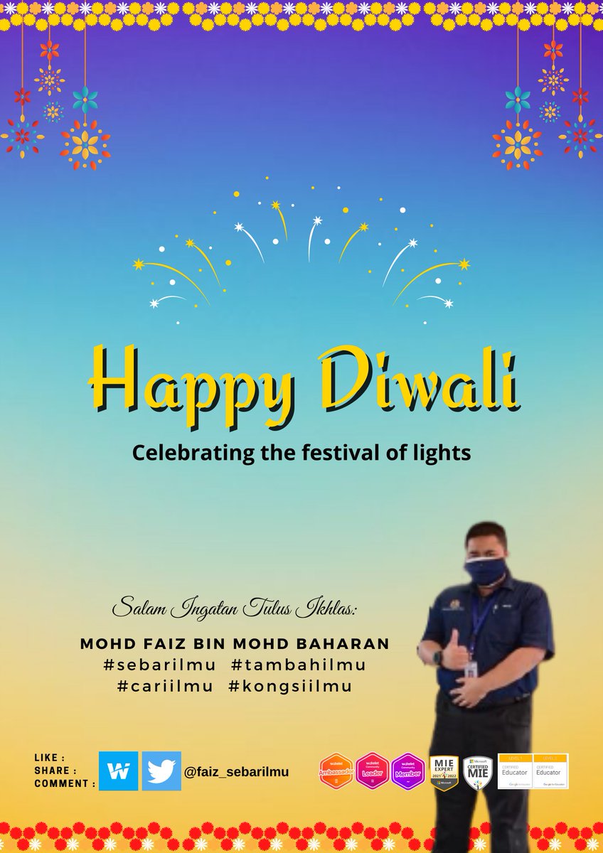 HAPPY DIWALI 2021
#sebarilmu 
#wakeletwave 
#wakelet