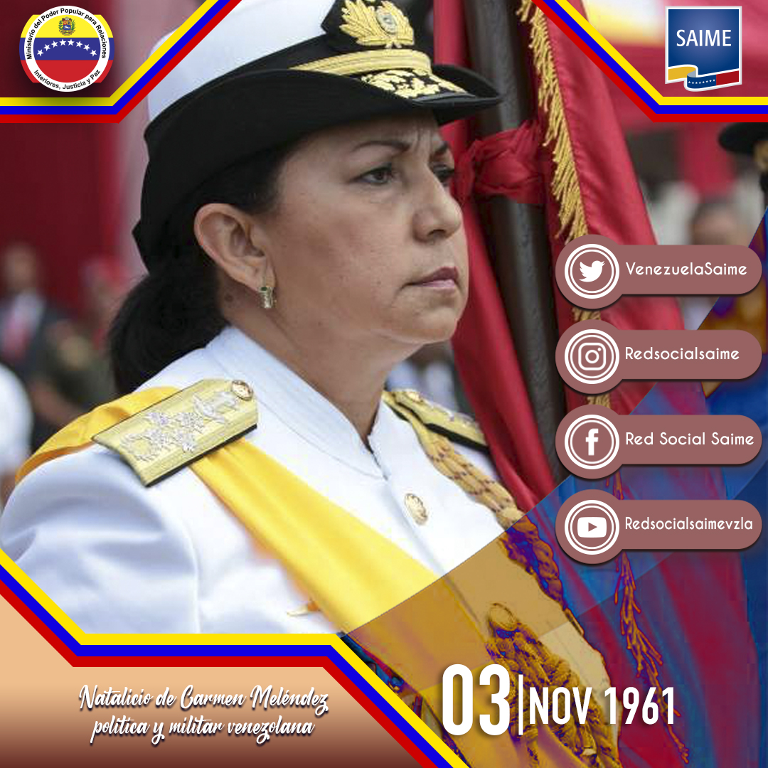 #Efemérides ||  Fue gobenadora del estado Lara desde 2017 hasta 2020 cuando fue designada por Nicolás Maduro como la ministra de Interior, Justicia y Paz, cargo que ocupó hasta agosto de 2021. También nombrada "protectora" del mismo estado.