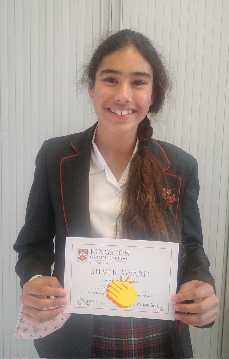 🎉 Congratulations 🎉 to Daniela and Jioni in the Second Year who have gained their silver awards for 20 commendations 🥈 <a href="/KGS1561/">Kingston Grammar</a>
