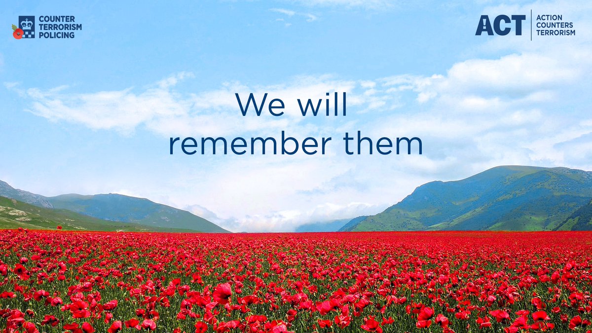 TerrorismPolice's tweet photo. Counter Terrorism Policing officers and staff will join people all over the country in a #TwoMinuteSilence to commemorate #ArmisticeDay and remember those who made the ultimate sacrifice.

#LestWeForget #RemembranceDay https://t.co/j0lFQmmJMs