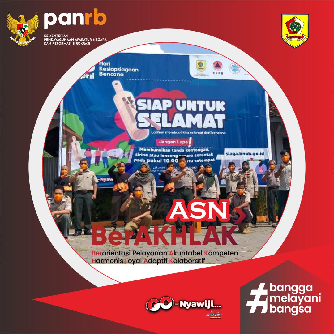 BerAKHLAK merupakan singkatan dari Berorientasi Pelayanan, Akuntabel, Kompeten, Harmonis, Loyal, Adaptif, dan Kolaboratif. Selain itu, juga diresmikan employer branding ASN sebagai semboyan "Bangga Melayani Bangsa".

#BerAKHLAK
#banggamelayanibangsa
#nilaikarakterASN