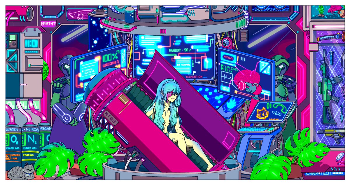 genezeeddd's tweet photo. Hello everyone! I just lower price on Opensea
“If we can skip into the future, it would be a good idea.”
The gas fee so high 🔥
| New price 0.12 $ETH |
Link : https://t.co/HvIXRzgbny

Artwork size 4095x2160px 500dpi
Hope everyone like it. Thank you so much 🥰
#NFTCommmunity https://t.co/srPQEt0byb