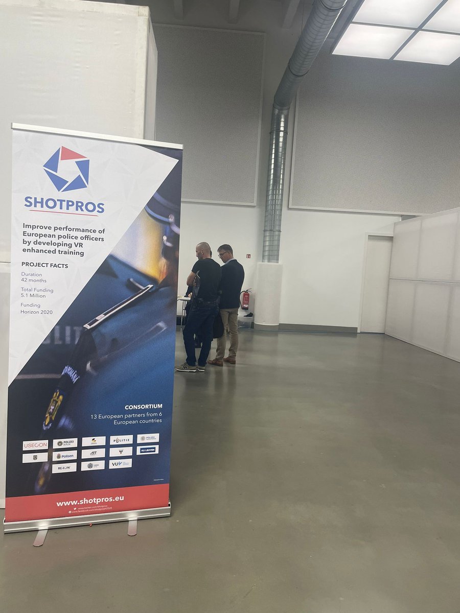 shotpros's tweet image. Our coordinator @USECON and technology partner @re_lion presented the project and the #SHOTPROS #VirtualReality solution at the Technology Symposium in Würzburg - fuehrungskraefte-forum.de/detail.jsp?v_i… 

#EUSecurityResearch #H2020 #LawEnforcement #Training @AITtomorrow2day