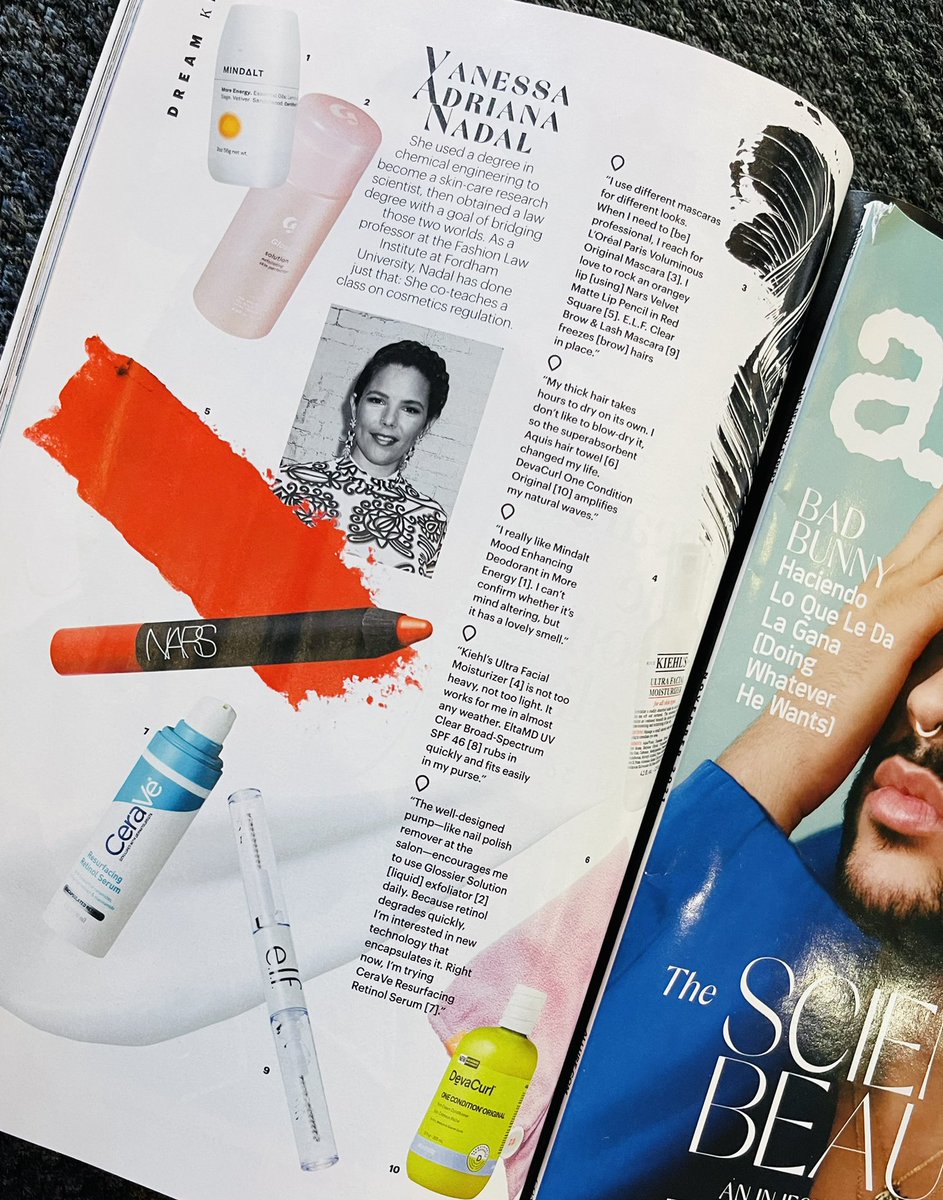 VAMNit's tweet photo. When my first boss gave me—on Day 1 as an R&amp;D Scientist in skincare—a copy of @Allure_magazine and a 300+ pg book on skin, I didn’t know to dream of today: IM IN THE SCIENCE OF BEAUTY issue!! https://t.co/7Ufbbpju4W