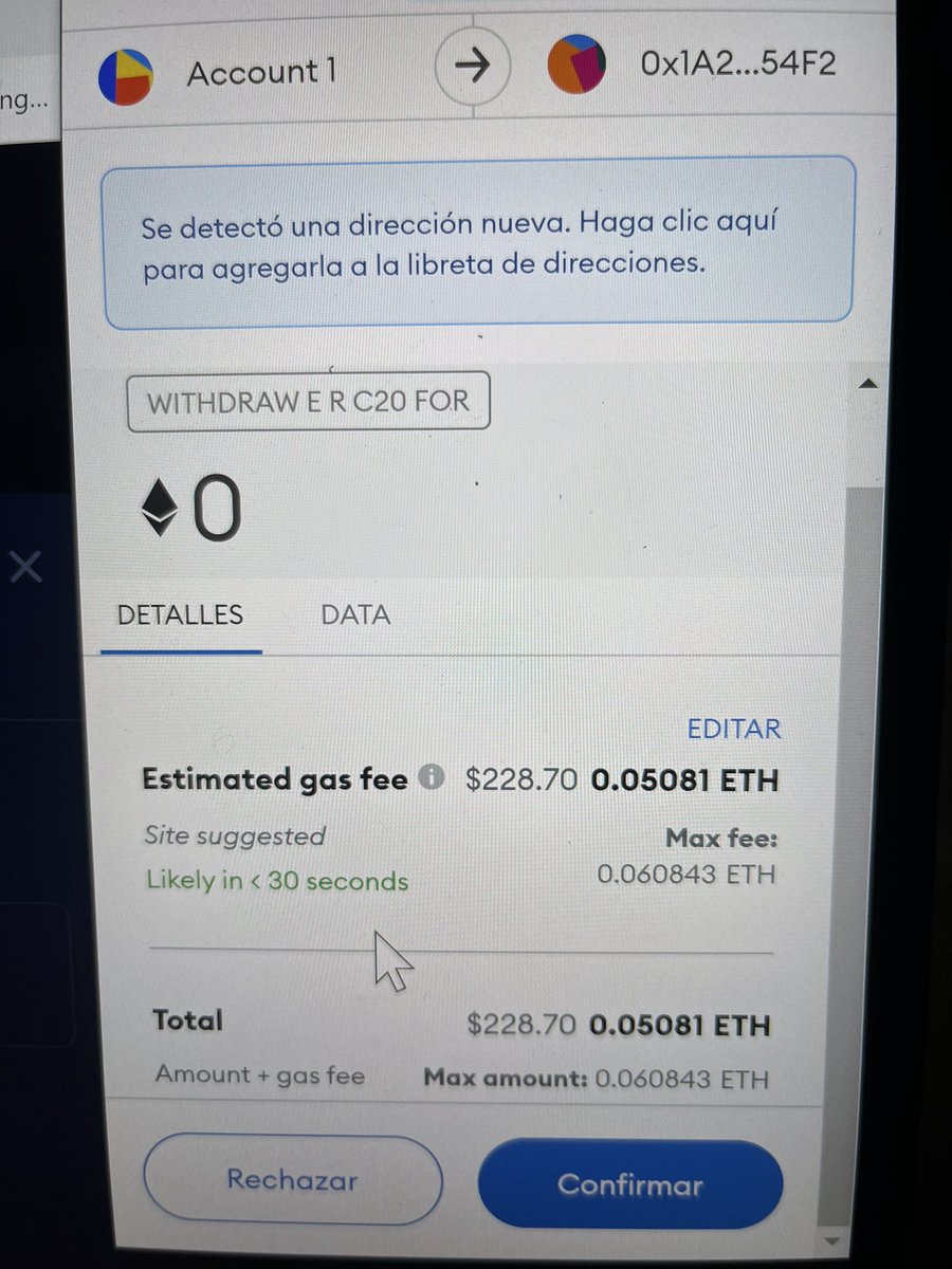 Algún día tendremos el Dex y esto se acabará .. por que en estos momentos es 8 veces más costoso pasar dinero por Red Ethereum que por Fiat es la verdad y la realidad. Dale RT si quieres $RON ☀️
