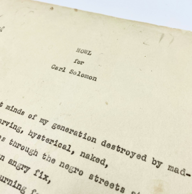 CCScottCheney's tweet photo. Hey #AL2328, if you have a little extra money, consider buying an early draft of Ginsberg's Howl...on sale now for $425,000! https://t.co/Heyb7bmMxS https://t.co/RmHm0nfe9V