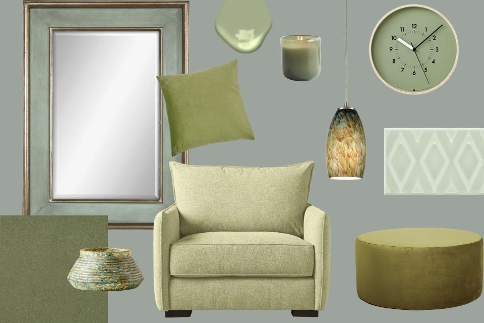 Cool-tones in Earthy-greens, this Matcha inspired moodboard is just the motivation we needed to create a calming oasis in our home this season. Read on here&gt;&gt; carpetone.com/beautiful-desi… #Matcha #Moodboard #DesignBoard