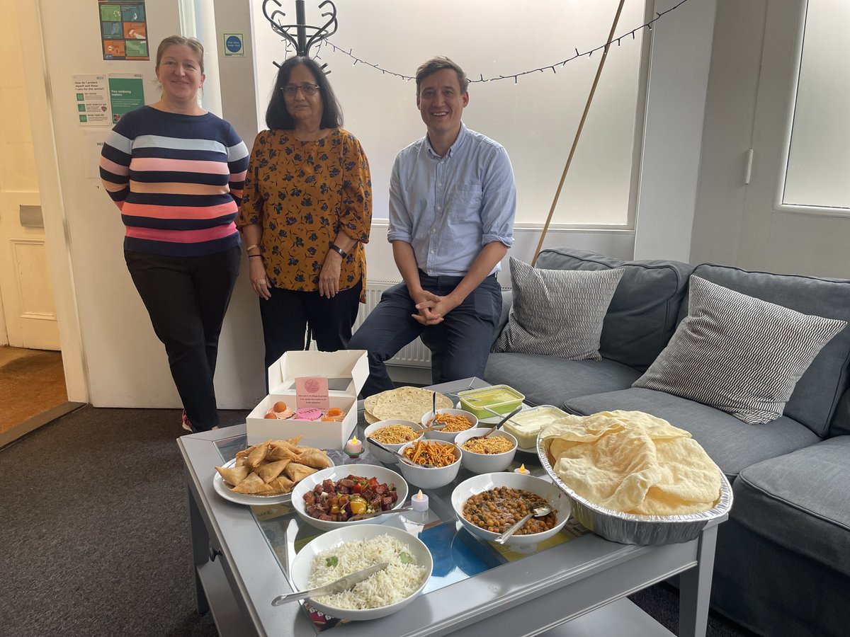 BluebirdWestmin's tweet photo. Happy Diwali!! ⭐🎇🎆

A big thanks to Nina for preparing some delicious Indian food for the carers to enjoy - It was a feast! 
Have you had some yet? Come along to the office and tuck in! 🍛

#bluebirdcare #homecare #care #caringforothers #london #westminster  #carers https://t.co/38n3Remoop