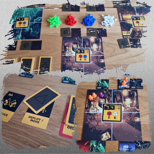 coalition_dice's tweet photo. You know this one: the solo version of Hyperwars is coming to Tabletop Simulator so everyone can playtest it and manage the tension and chaos in Urbana by themselves.
#indiegamedesign #boardgames #hyperwars https://t.co/ZkQohfjvk3