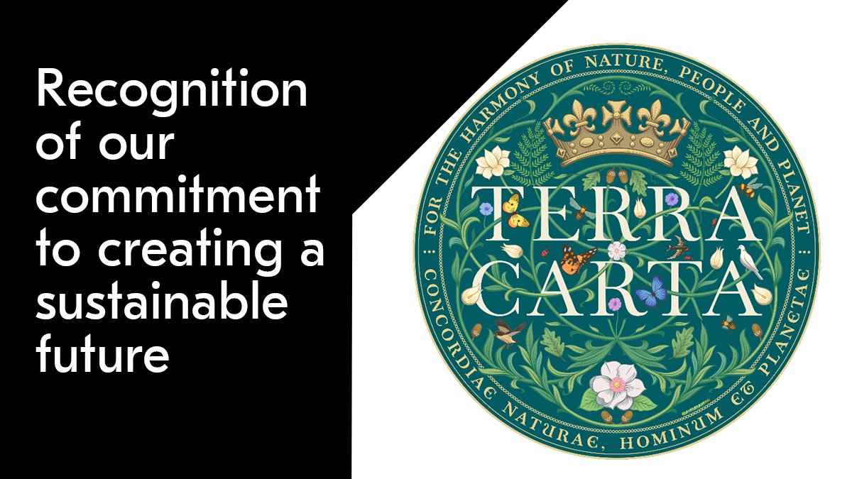 MetsoOfficial's tweet photo. We have been awarded the Terra Carta Seal by HRH The Prince of Wales, as part of @TheSMI. We’re honoured to be recognised for our ambitious work and alignment with the #TerraCarta towards a sustainable future  #SMI #WeArePlanetPositive https://t.co/T4glVGxrhY