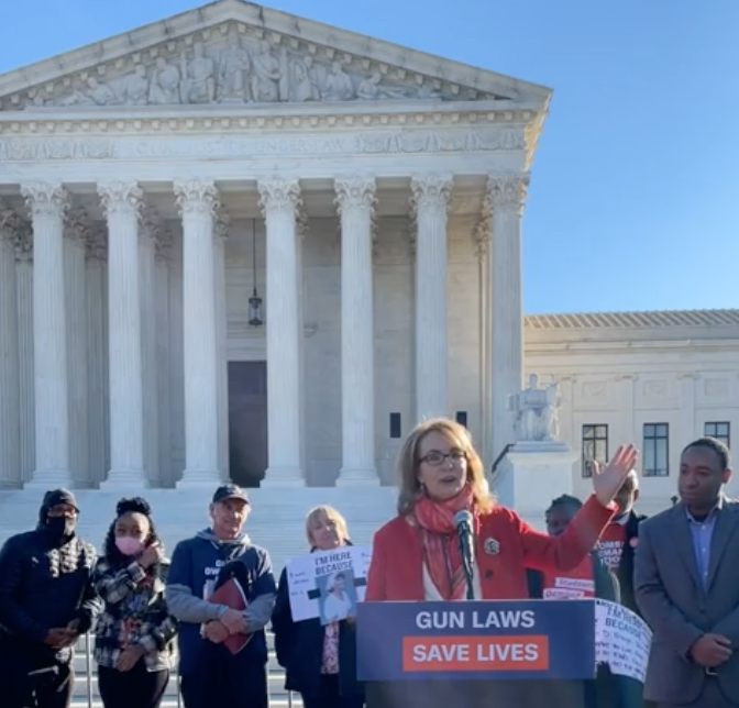 Everytown's tweet photo. "America needs all of us to speak out — even when you have to fight to find the words.” -@GabbyGiffords 

#GunLawsSaveLives https://t.co/6LCVAceod1