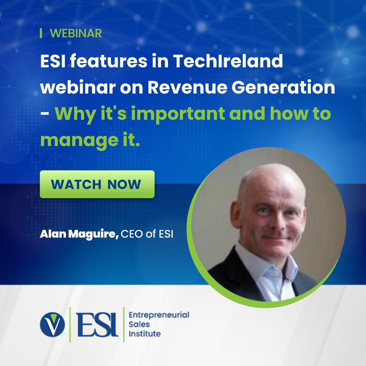 Revenue generation is vital to businesses, and our CEO <a href="/alanmaguire/">Alan Maguire</a> was invited to chat to <a href="/JohnODea8/">John O'Dea</a> of <a href="/techireland/">TechIreland</a> <a href="/HubSpot/">HubSpot</a> recently in this interesting #webinar-  watch it here: esinstitute.com/techireland-hu…
#revenuestrategy #revenuegrowth #revenuegeneration