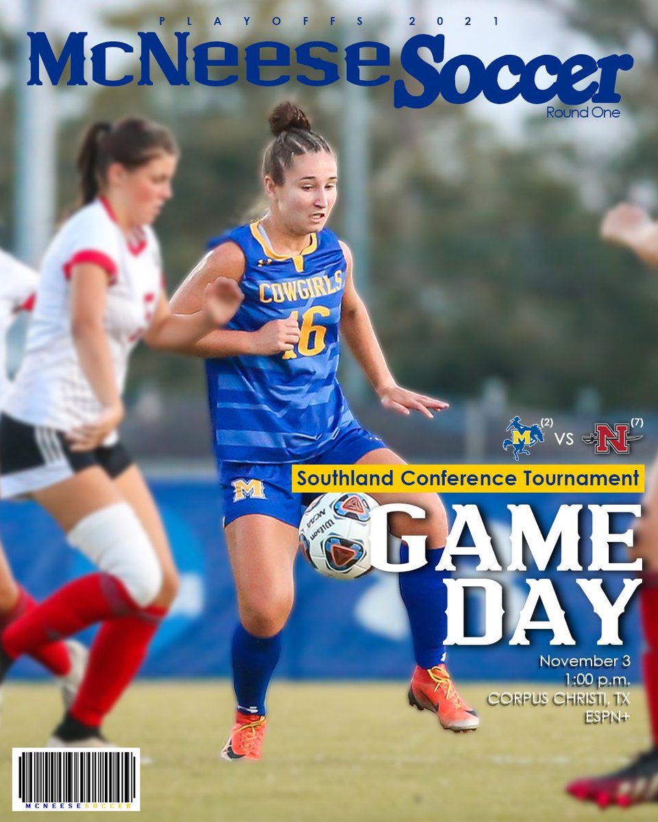 McNeeseSoccer's tweet photo. WIN. OR GO HOME!
IT’S TOURNAMENT GAMEDAY😤

🆚 Nicholls 
📍 Corpus Christi, TX 
⏰ 1:00 p.m. 
🎥 https://t.co/9UuJMYcgX1

#GeauxPokes https://t.co/wGbDufgiGe