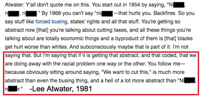 ywca_ri's tweet photo. In 1981 Lee Atwater spoke on the efficacy of stoking white racial anxiety to drum up political support.

We can draw a direct line from the early days of this dog whistle strategy to the modern attacks &amp; bans on "critical race theory." 

Understanding our history matters. https://t.co/fT7WLMLZAe